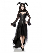 Gothic Demon Lady Kostüm mit Hörner