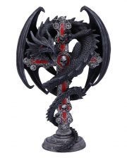 Gothic Guardian Candlestick 26.5cm 