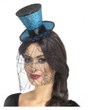 Gothic Mini Cylinder With Spider Web Veil