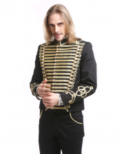 Gothic Parade Jacket Black Gold 