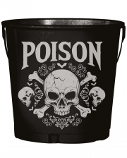 Gothic Skull "Poison" Metal Container 