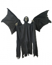 Grey Grim Reaper With Wings 90cm 