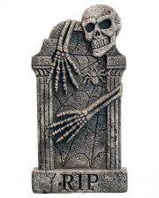 Großer Halloween Grabstein mit Skelett 91cm 