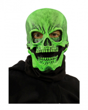 Grüne Totenkopf Maske UV Aktiv 