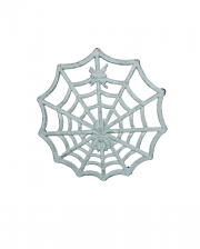 Spinnweben Metall Untersetzer Weiß 