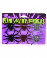 Hairy Mini Spiders 6 Pcs 