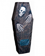 Hanging Coffin With Skeleton Print 152cm 