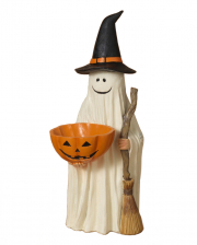 Halloween Geist mit Kürbis Schale 42cm 