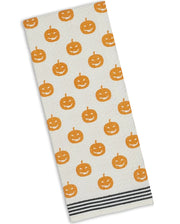 Mud Pie Halloween Coffin Cracker Dish & Skeleton Towel Set – Spooky 2-Piece Decor