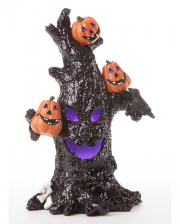 Halloween Glitzer Baum mit Beleuchtung 25cm 