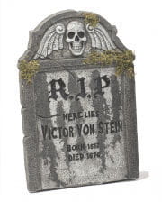 Halloween tombstone RIP with dead skull 55cm 
