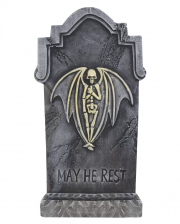 Halloween Grabstein Skelett Engel