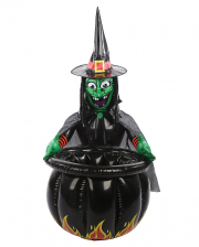 Halloween Hexe mit Kessel Getränkekühler 90cm 