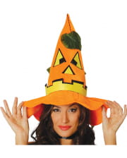 Halloween Kürbis Hut mit Blätter 