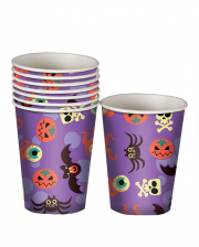 Halloween Monster Pappbecher 8 St.