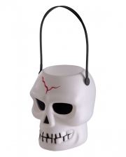Halloween Skull Bucket With Handle 16cm 