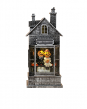 Bright Water House Lantern With Pumpkin Couple 27cm 