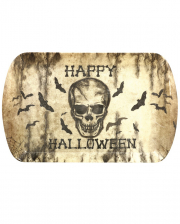 Happy Halloween Skull Tablett 
