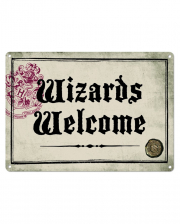 Harry Potter Wizards Welcome Metallschild DIN A5 
