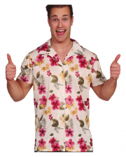 Hawaii Hemd mit Hibiskusblüten 