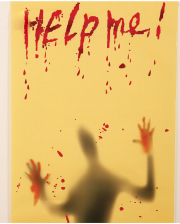 Help Me Halloween Dekofolie 120x63cm