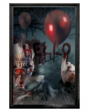 Horror Clown Fenster Folie 80x120cm 