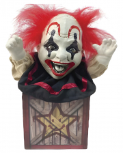 Horror Clown in der Box Animatronic 27cm 