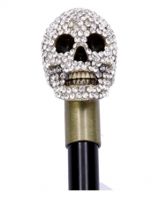 Bejeweled Skull Walking Stick