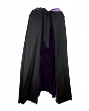 Hooded Cape Black-Violet 