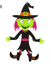 Kinderfreundliche Halloween Hexe Deko 