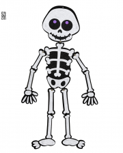 Kinderfreundliche Halloween Skelett Deko 