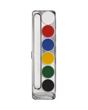 Kryolan Aquacolor Schminkpalette mit 6 Farben 