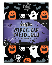 Pumpkin Ghost & Skeleton Halloween Tablecloth 132x178cm 