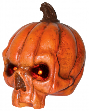 Kürbis Totenkopf mit LED