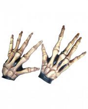 Long Skeleton Gloves Deluxe 