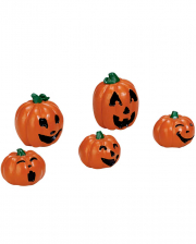 Lemax Spooky Town - Happy Pumpkin Family Set Of 5 