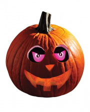 Bright Halloween Pumpkin Eyes Purple 