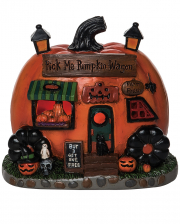 Bright Pumpkin Sales Cart 15cm 