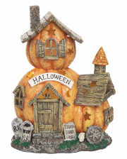 Leuchtendes Haunted Pumpkin Haus 28cm 