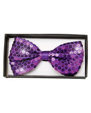 Purple Sequins Bow Tie Deluxe 