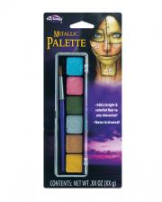 Metallic Aquacolor Make Up Palette 6 Colours