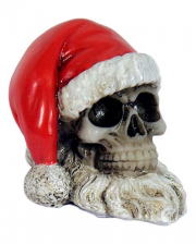 Mini Totenkopf mit Weihnachtsmütze 5,5cm 