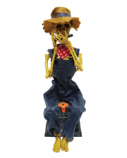 Harmonica Playing Skeleton Animatronic 30cm