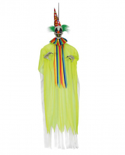 Neon Clown Hanging Figure With Movement, Light & Sound 150cm 