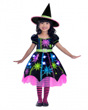 Neon Spider Witch Toddler Costume 