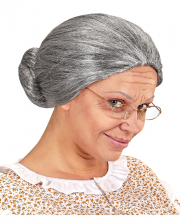 Grandma Wig With Knot 