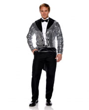 Sequins costume tailcoat silver