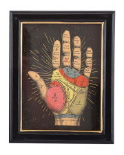 Palmistry Picture Print With Frame 25x20cm 