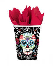 Pappbecher Dia de los Muertos 10 St.