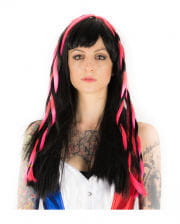 Cyber ​​Gothic Wig black / pink 